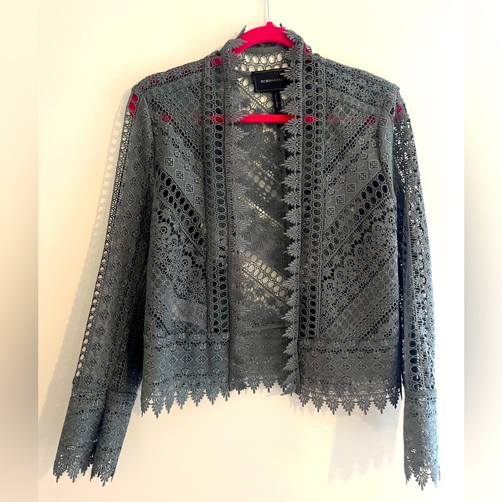 BCBGMAXAZRIA Lace Blazer